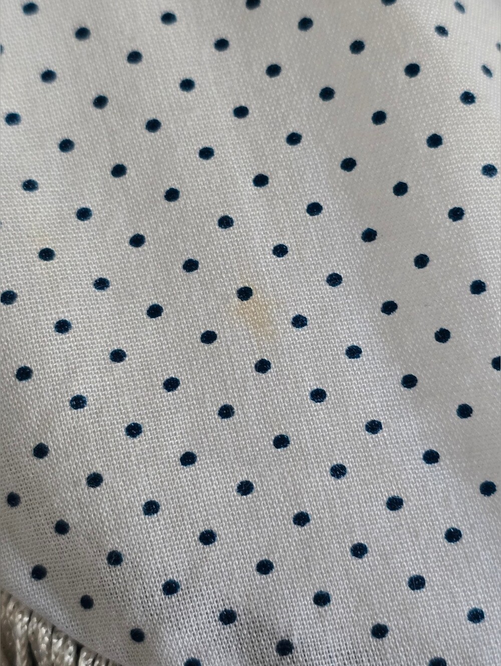 Vintage Navy Polka Dot Western Fringe Shirt - Picture 9 of 12
